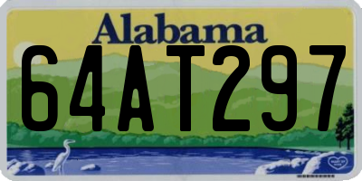 AL license plate 64AT297