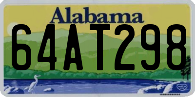 AL license plate 64AT298
