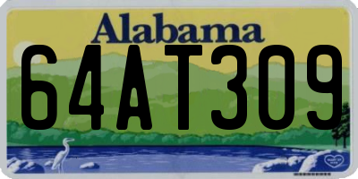 AL license plate 64AT309