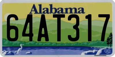 AL license plate 64AT317