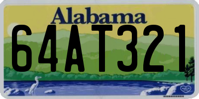 AL license plate 64AT321