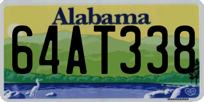 AL license plate 64AT338