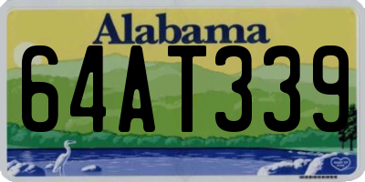 AL license plate 64AT339