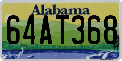 AL license plate 64AT368