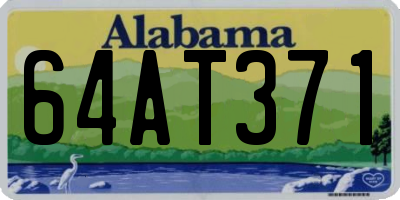 AL license plate 64AT371