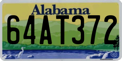 AL license plate 64AT372