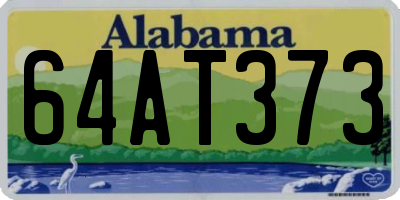 AL license plate 64AT373