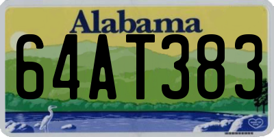 AL license plate 64AT383