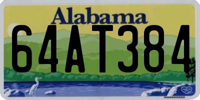 AL license plate 64AT384
