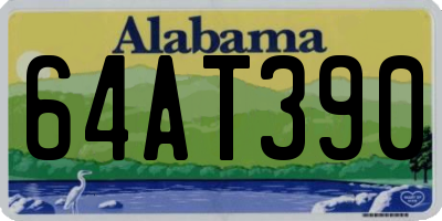 AL license plate 64AT390