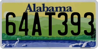 AL license plate 64AT393