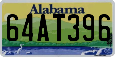 AL license plate 64AT396
