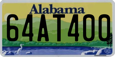 AL license plate 64AT400
