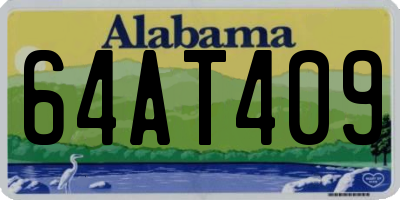 AL license plate 64AT409