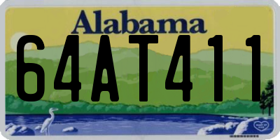 AL license plate 64AT411