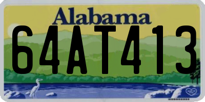 AL license plate 64AT413