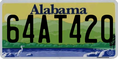 AL license plate 64AT420