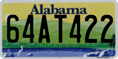 AL license plate 64AT422