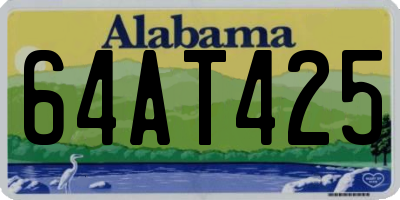 AL license plate 64AT425
