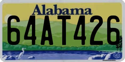 AL license plate 64AT426