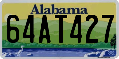 AL license plate 64AT427