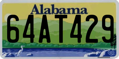 AL license plate 64AT429