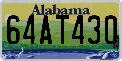 AL license plate 64AT430