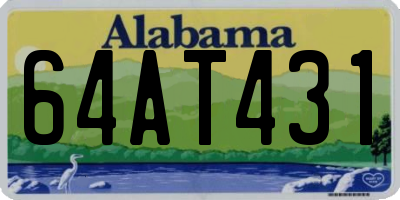 AL license plate 64AT431