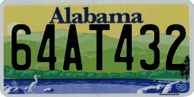 AL license plate 64AT432