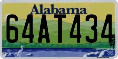 AL license plate 64AT434