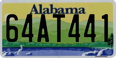 AL license plate 64AT441