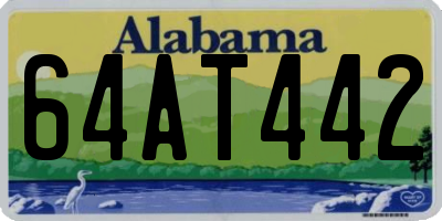 AL license plate 64AT442