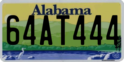 AL license plate 64AT444