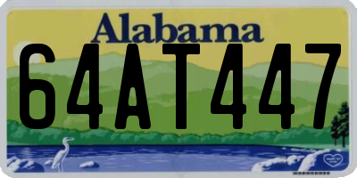 AL license plate 64AT447