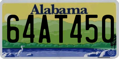 AL license plate 64AT450