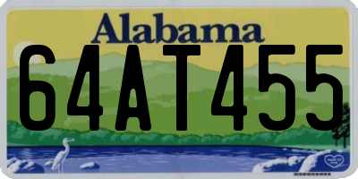 AL license plate 64AT455