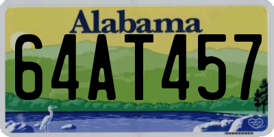 AL license plate 64AT457