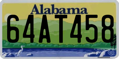 AL license plate 64AT458