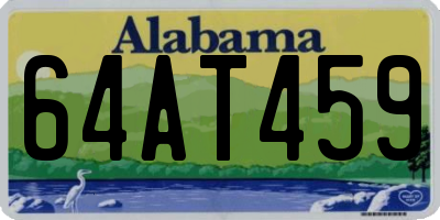 AL license plate 64AT459