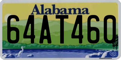 AL license plate 64AT460