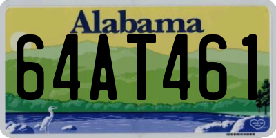 AL license plate 64AT461