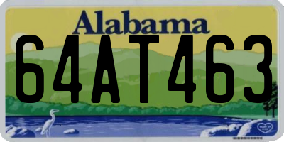 AL license plate 64AT463