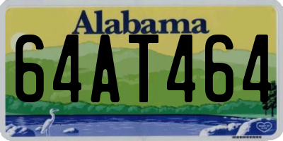 AL license plate 64AT464