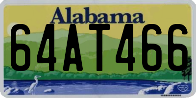 AL license plate 64AT466