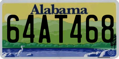 AL license plate 64AT468