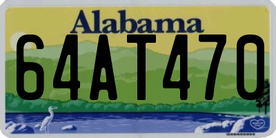 AL license plate 64AT470