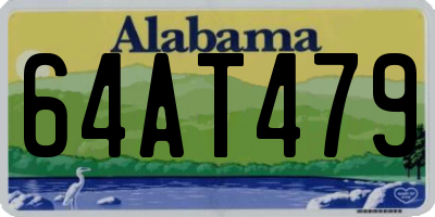 AL license plate 64AT479