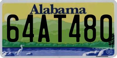 AL license plate 64AT480