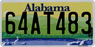 AL license plate 64AT483