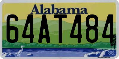 AL license plate 64AT484